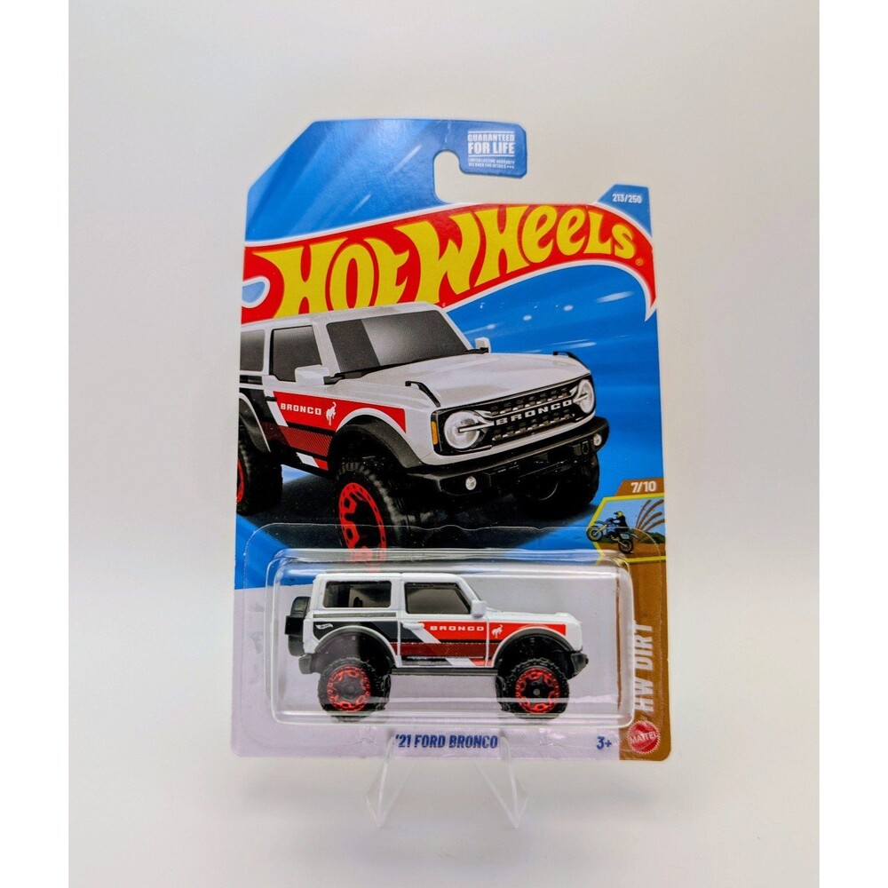 Hot Wheels '21 Ford Bronco HW Dirt Off-Road 1:64 White Red Black Unopened 2024